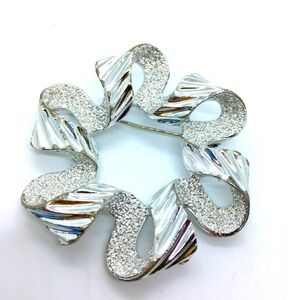SARAH COVENTRY Brooch Silver Tone Large Vintage